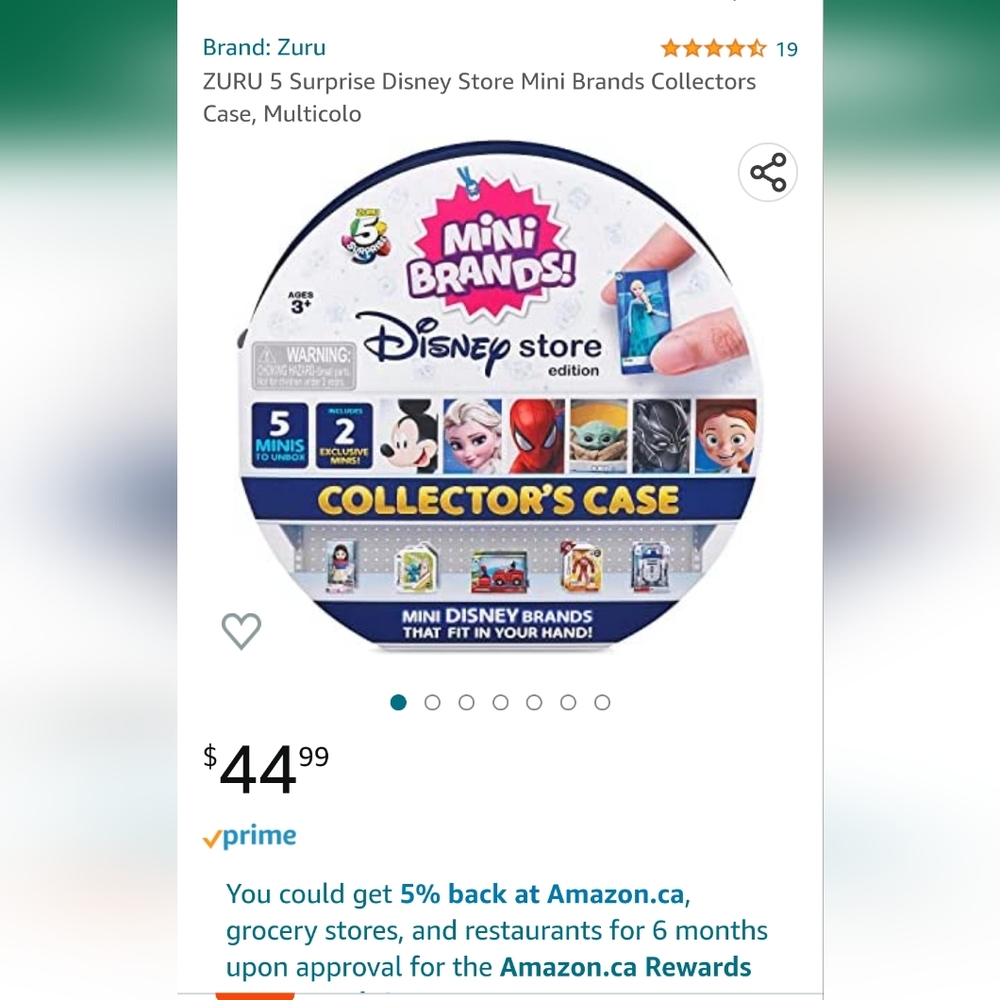 Mini Brand Disney Collector Case - BRAND NEW